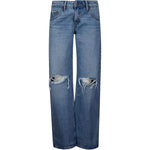 Jeans a cinque tasche con effetto vissuto in blu Levi's - donna 