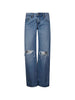 Women's Levi's Blue Five-Pocket Distressed Jeans