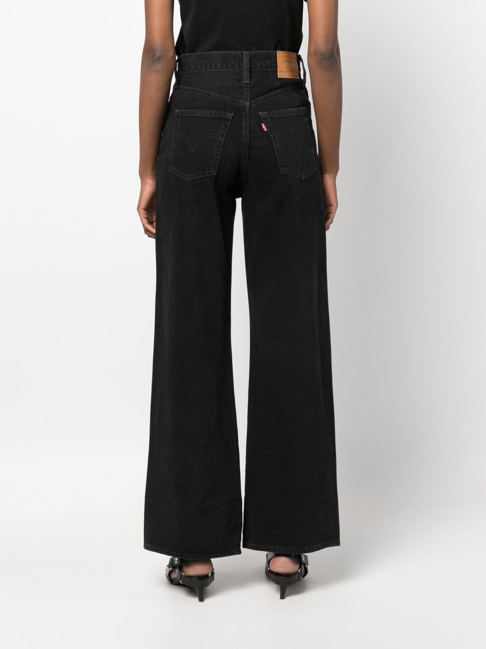 Jeans a gamba ampia in nero Levi's - donna 
