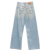 Jeans a gamba larga con costine torace in blu Levi's - donna 