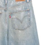 Jeans a gamba larga con costine torace in blu Levi's - donna 