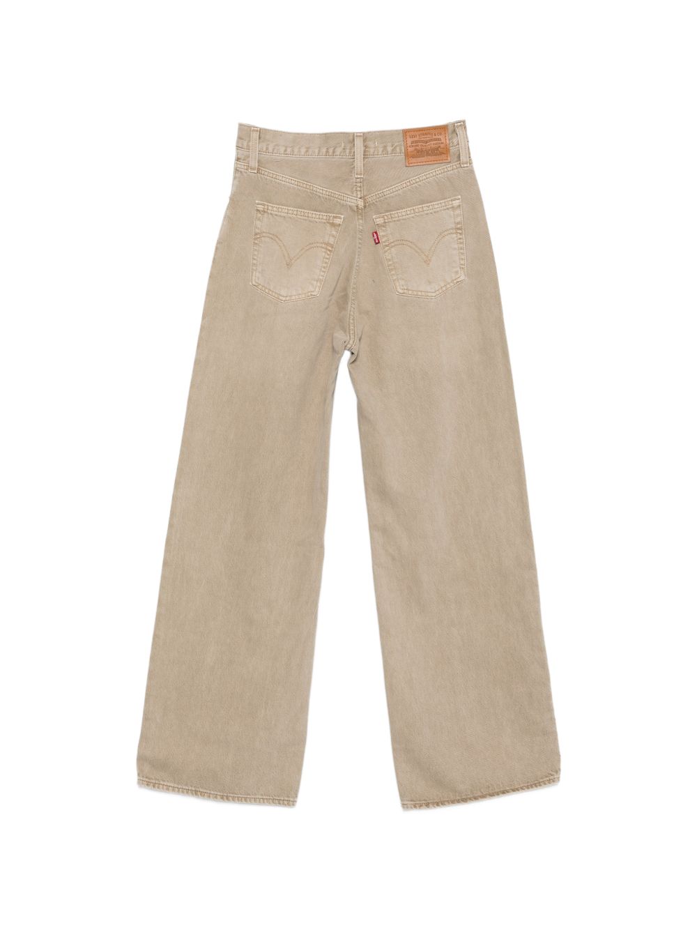 Jeans a gamba larga con costine torace in marrone  Levi's - donna 