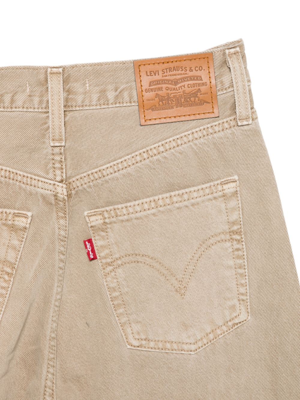 Jeans a gamba larga con costine torace in marrone  Levi's - donna 