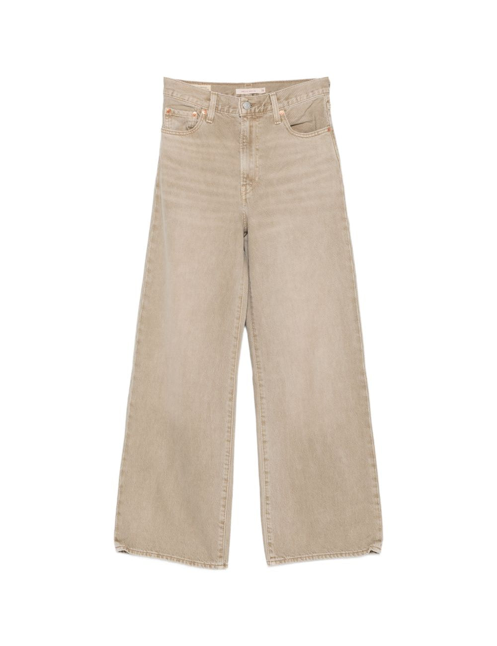 Jeans a gamba larga con costine torace in marrone  Levi's - donna 