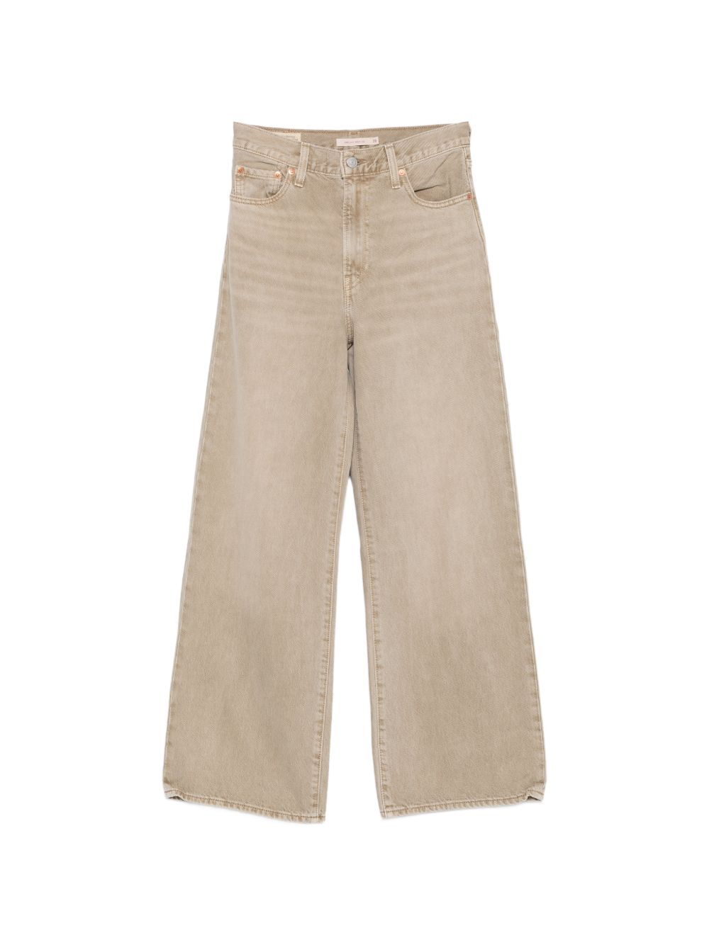 Jeans a gamba larga con costine torace in marrone  Levi's - donna 