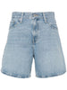 Shorts denim a vita alta in blu Levi's - donna