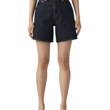 Shorts in denim baggy blu 
