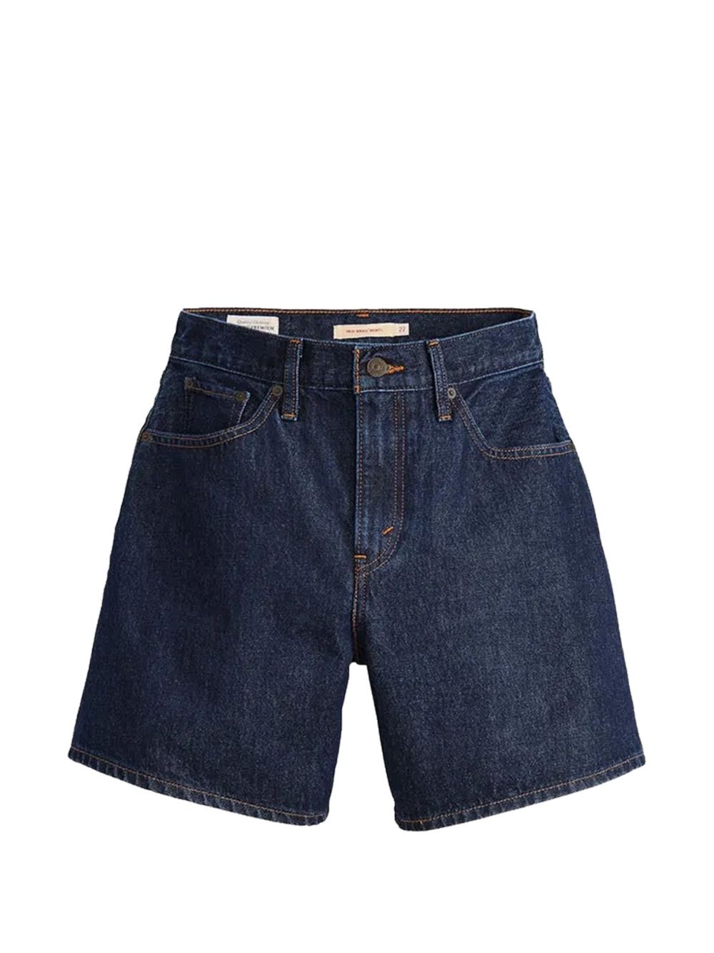 Shorts in denim baggy blu 