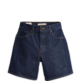 Shorts in denim baggy blu 