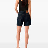 Shorts in denim baggy blu 