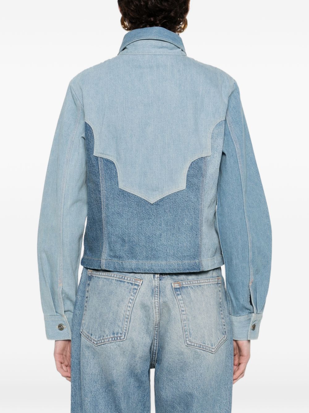 Giacca patchwork con bottoni in blu Levi's blue tab - donna 