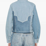 Giacca patchwork con bottoni in blu Levi's blue tab - donna 