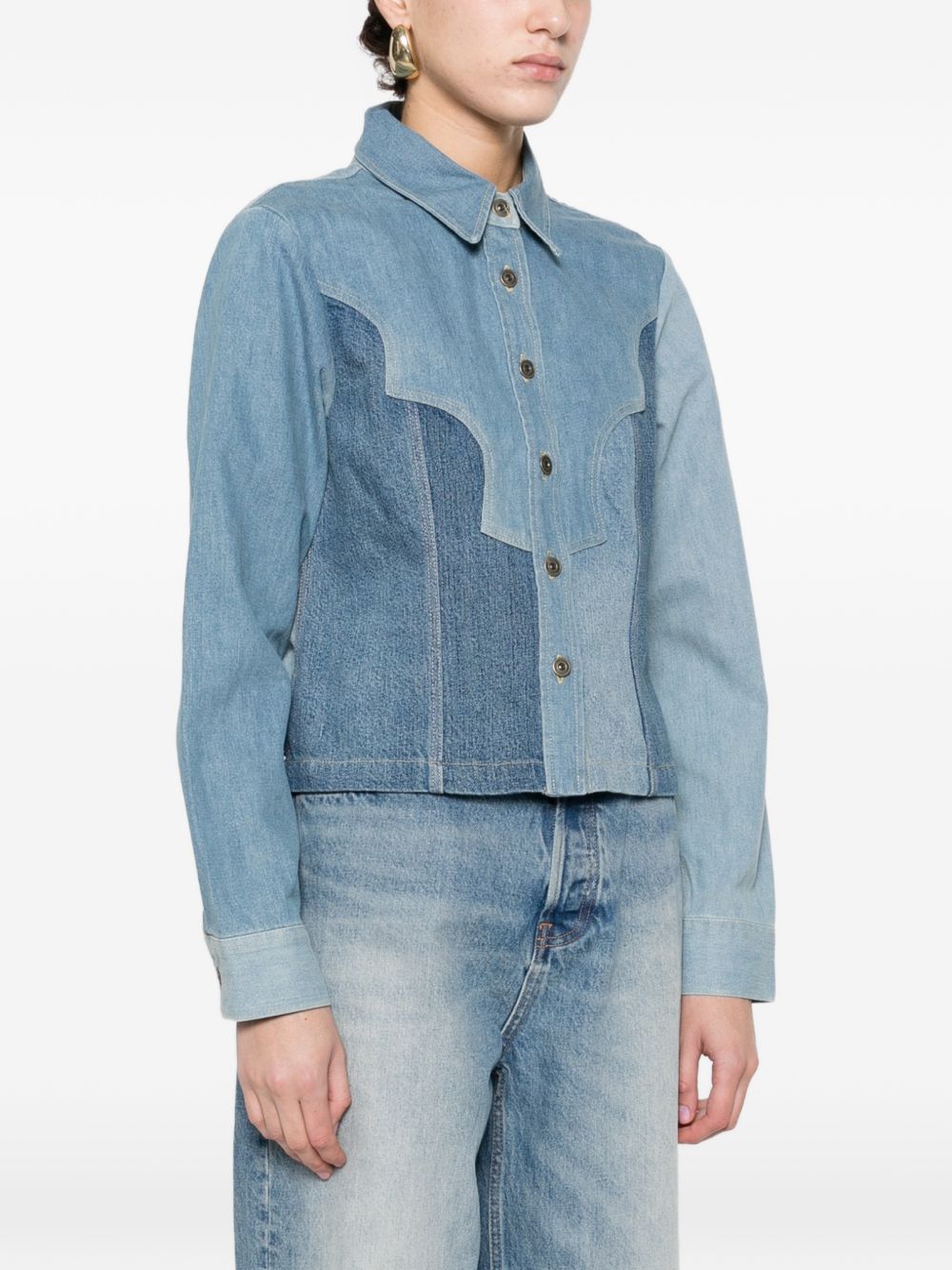 Giacca patchwork con bottoni in blu Levi's blue tab - donna 