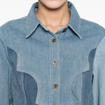 Giacca patchwork con bottoni in blu Levi's blue tab - donna 