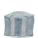 Top denim con zip in blu Levi's blue tab - donna 