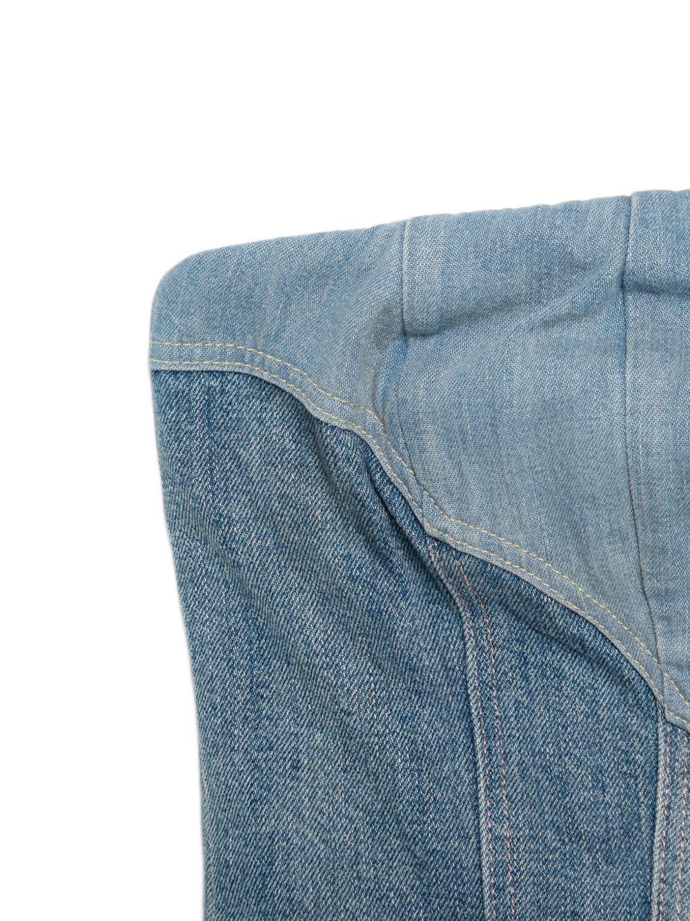 Top denim con zip in blu Levi's blue tab - donna 