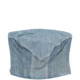 Top denim con zip in blu Levi's blue tab - donna 