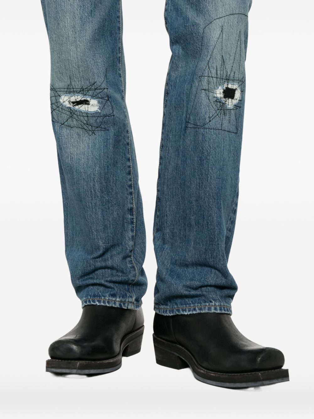 Jeans con passanti per cintura in blu Levi's vintage - uomo 