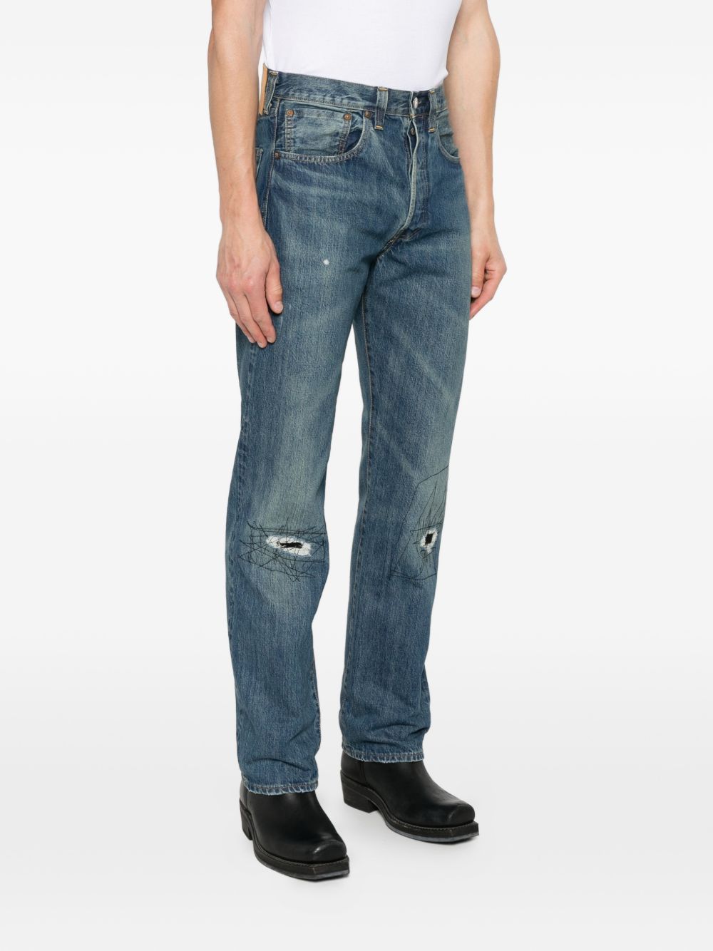 Jeans con passanti per cintura in blu Levi's vintage - uomo 