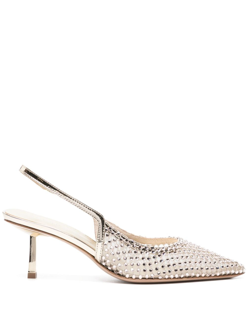 Decollete chanel gilda con cristalli in bianco Le silla - donna 