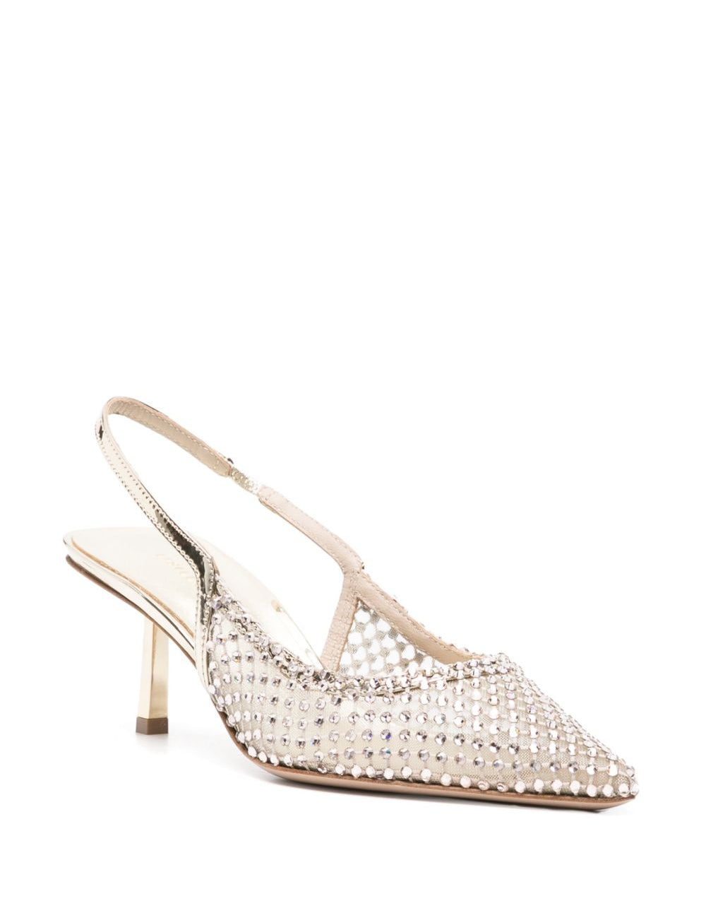 Decollete chanel gilda con cristalli in bianco Le silla - donna 