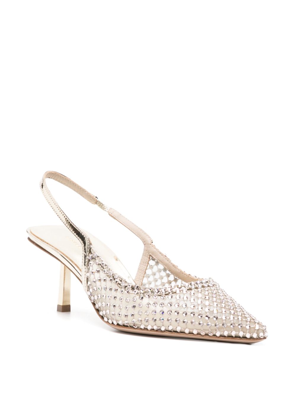 Decollete chanel gilda con cristalli in bianco Le silla - donna 