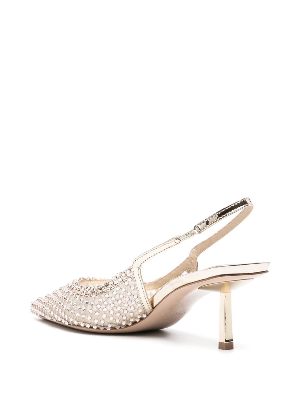 Decollete chanel gilda con cristalli in bianco Le silla - donna 