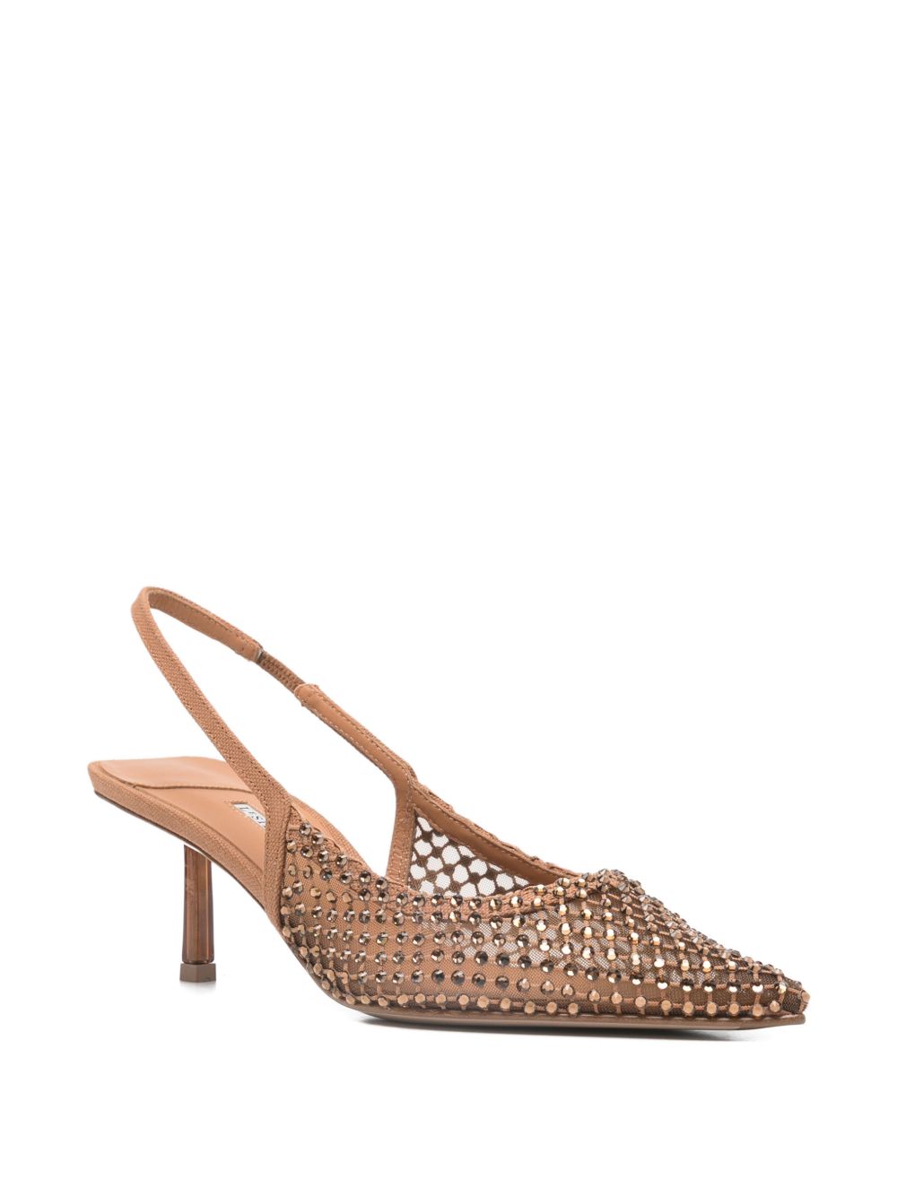 Decollete chanel gilda con cristalli in marrone Le silla - donna 