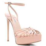 Sandali con plateau embrace in rosa Le silla - donna 