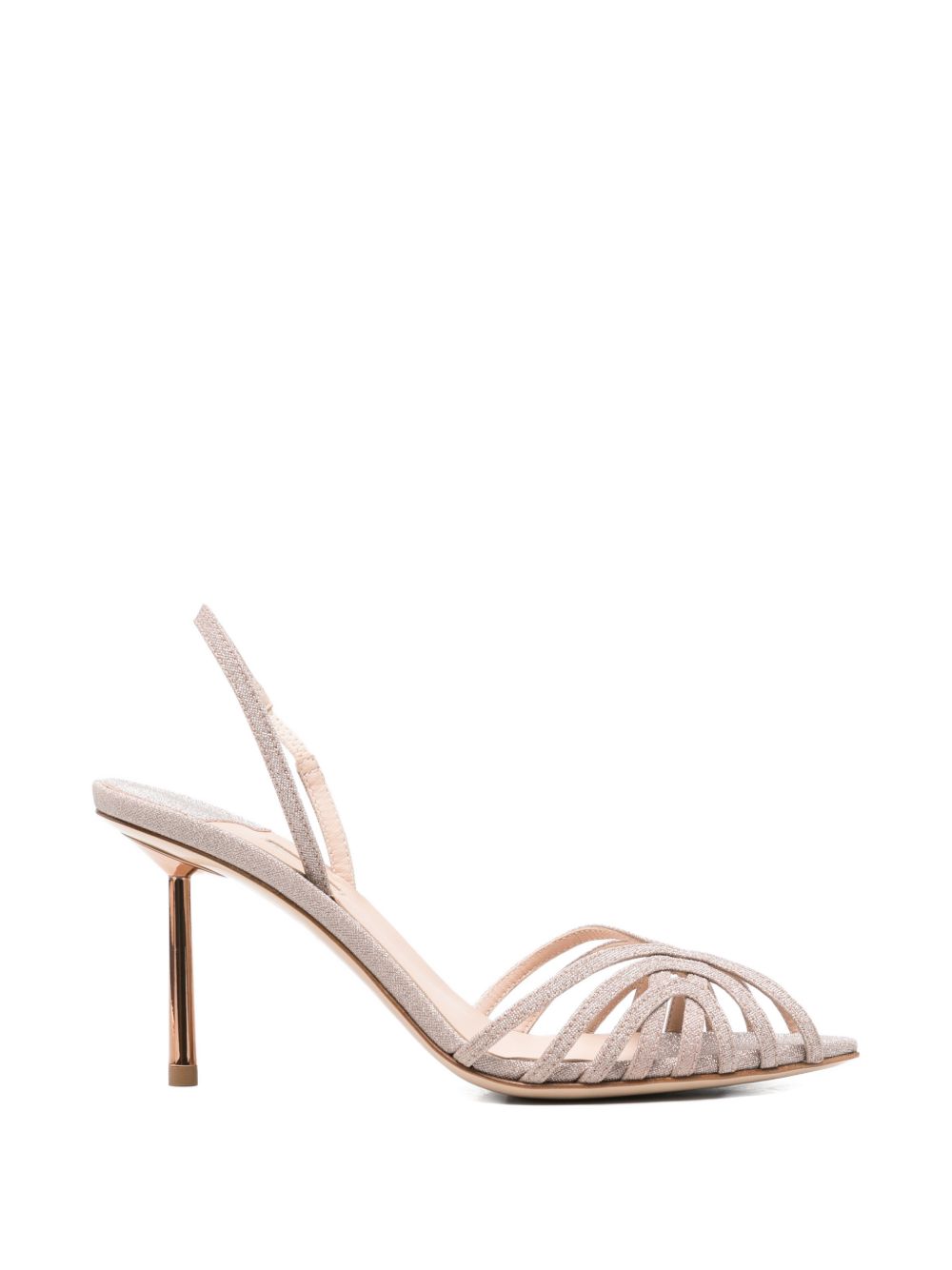 Sandali con cinturini glitter in rosa Le silla - donna 