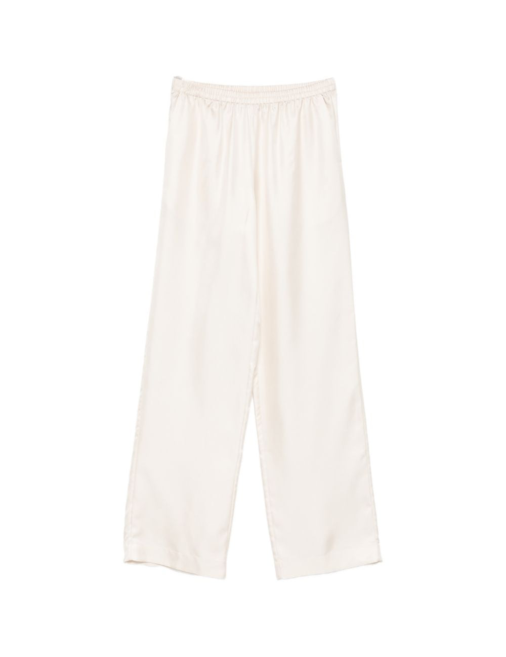 Pantaloni Alera con vita elasticizzata in beige Loulou de saison - donna 