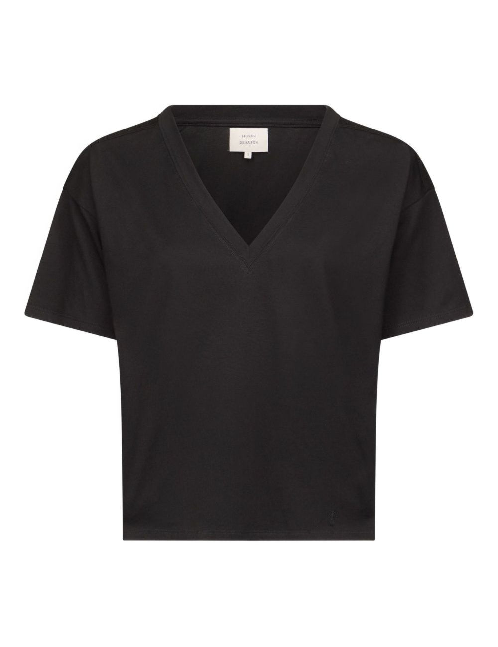 T-shirt FAAA in nero Loulou de saison - donna 