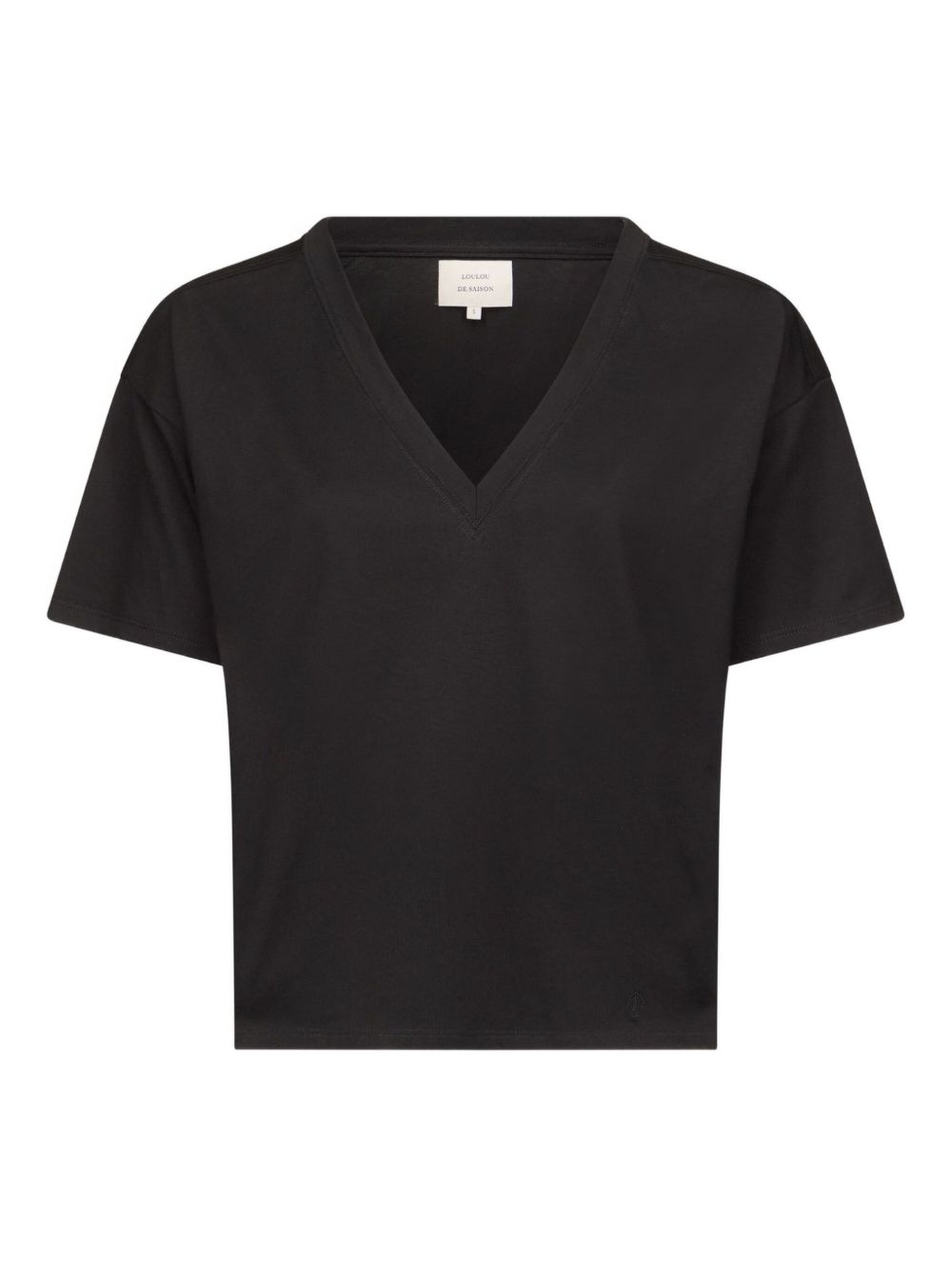 T-shirt FAAA in nero Loulou de saison - donna 