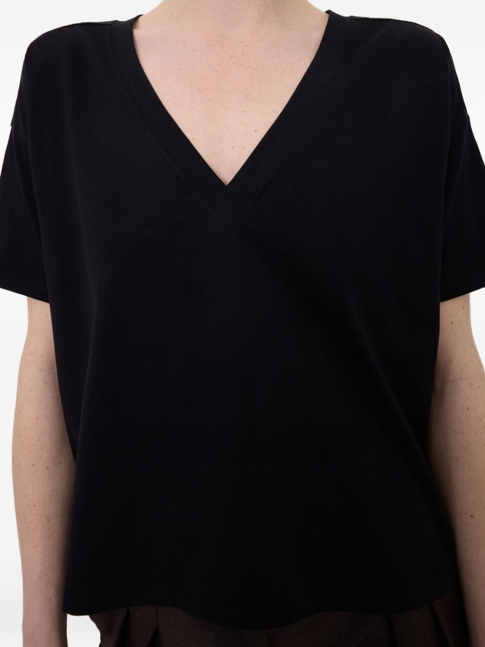 T-shirt FAAA in nero Loulou de saison - donna 