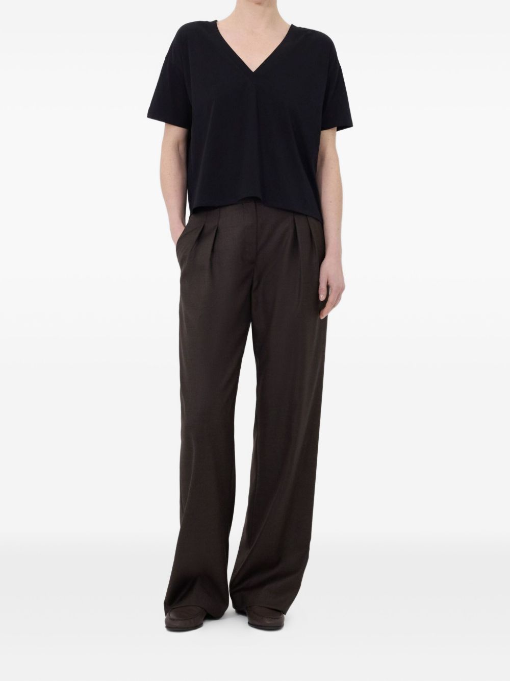 T-shirt FAAA in nero Loulou de saison - donna 