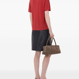 T-shirt Faaa Lds con scollo a V in rosso Loulou de saison - donna 