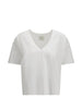 T-shirt FAAA in bianco Loulou de saison - donna