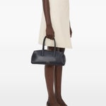 Gonna midi gora in pelle bianco Loulou de saison - donna 
