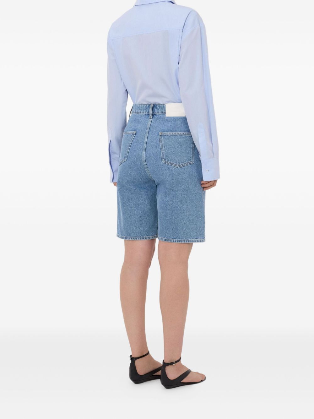 Shorts Isu Lds con zip in blu Loulou de saison - donna 
