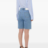Shorts Isu Lds con zip in blu Loulou de saison - donna 