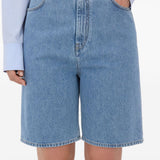 Shorts Isu Lds con zip in blu Loulou de saison - donna 