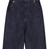 Shorts Isu Lds con cinque tasche in blu Loulou de saison - donna 