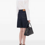 Shorts Isu Lds con cinque tasche in blu Loulou de saison - donna 