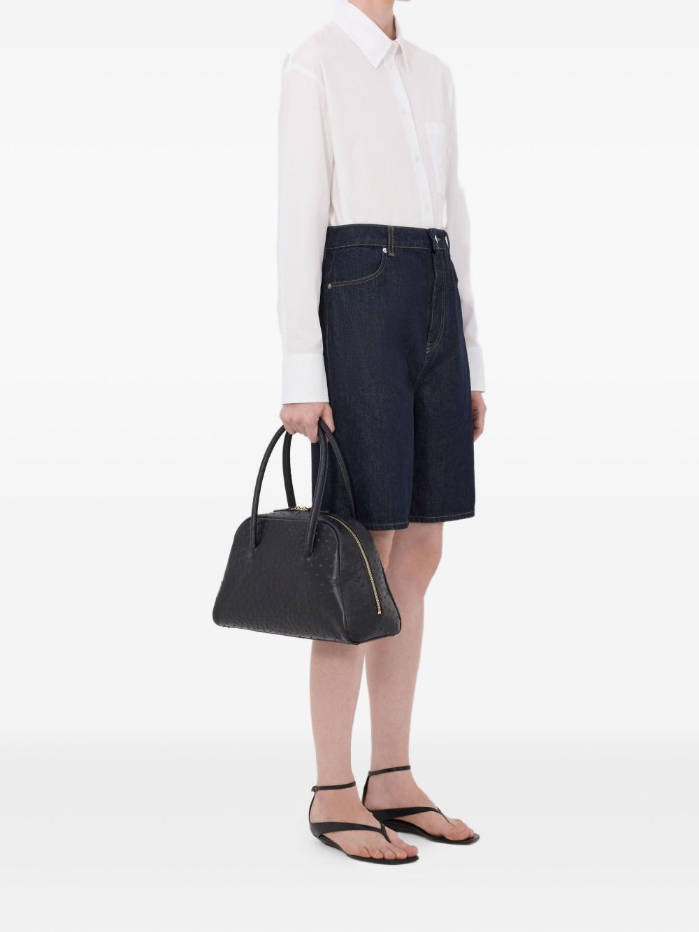 Shorts Isu Lds con cinque tasche in blu Loulou de saison - donna 