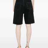 Shorts con tasche in grigio Loulou de saison - donna 