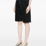 Shorts con tasche in grigio Loulou de saison - donna 