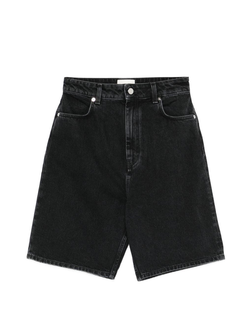 Shorts con tasche in grigio Loulou de saison - donna 