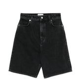 Shorts con tasche in grigio Loulou de saison - donna 