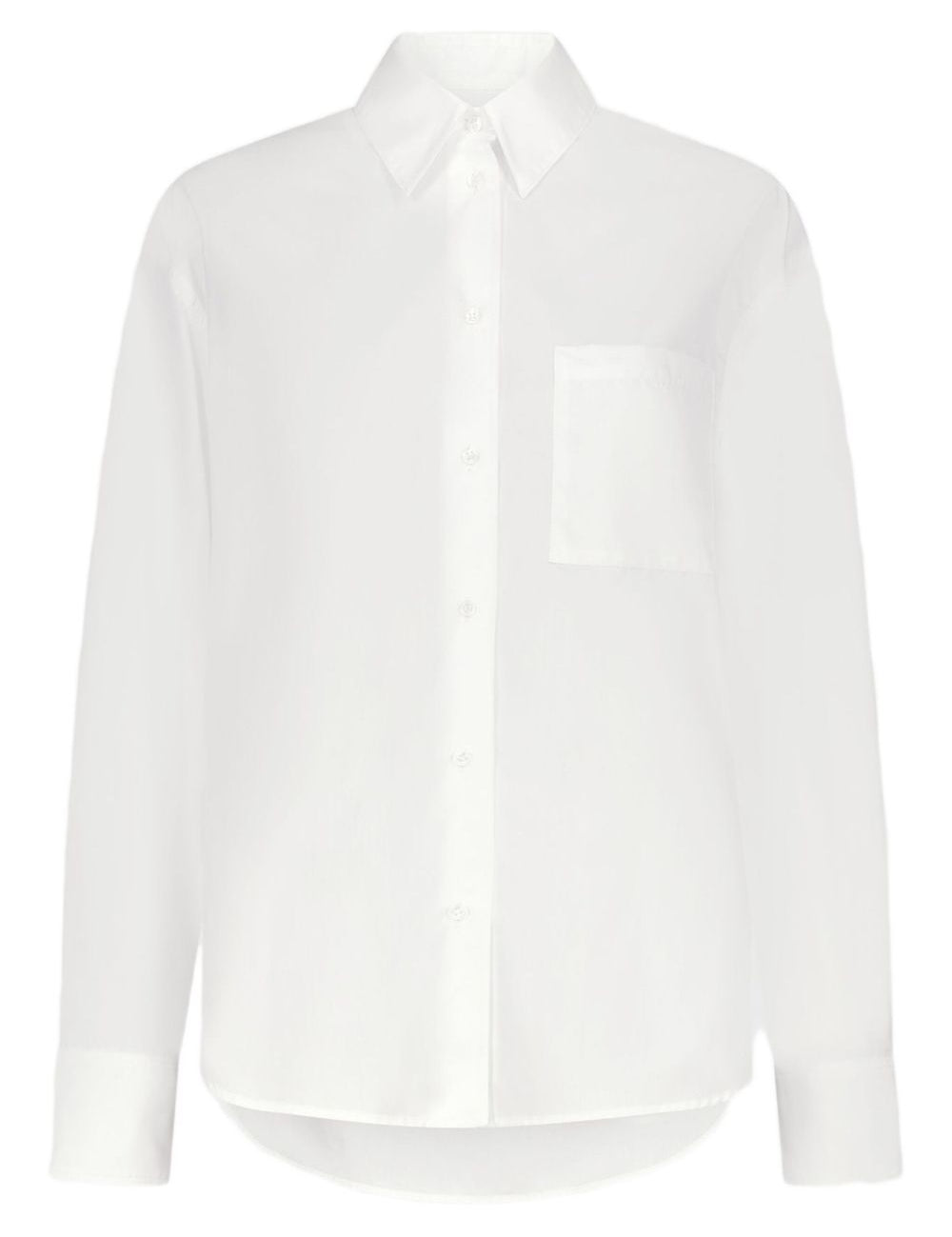 Camicia lee con ricamo in bianco Loulou de saison - donna 