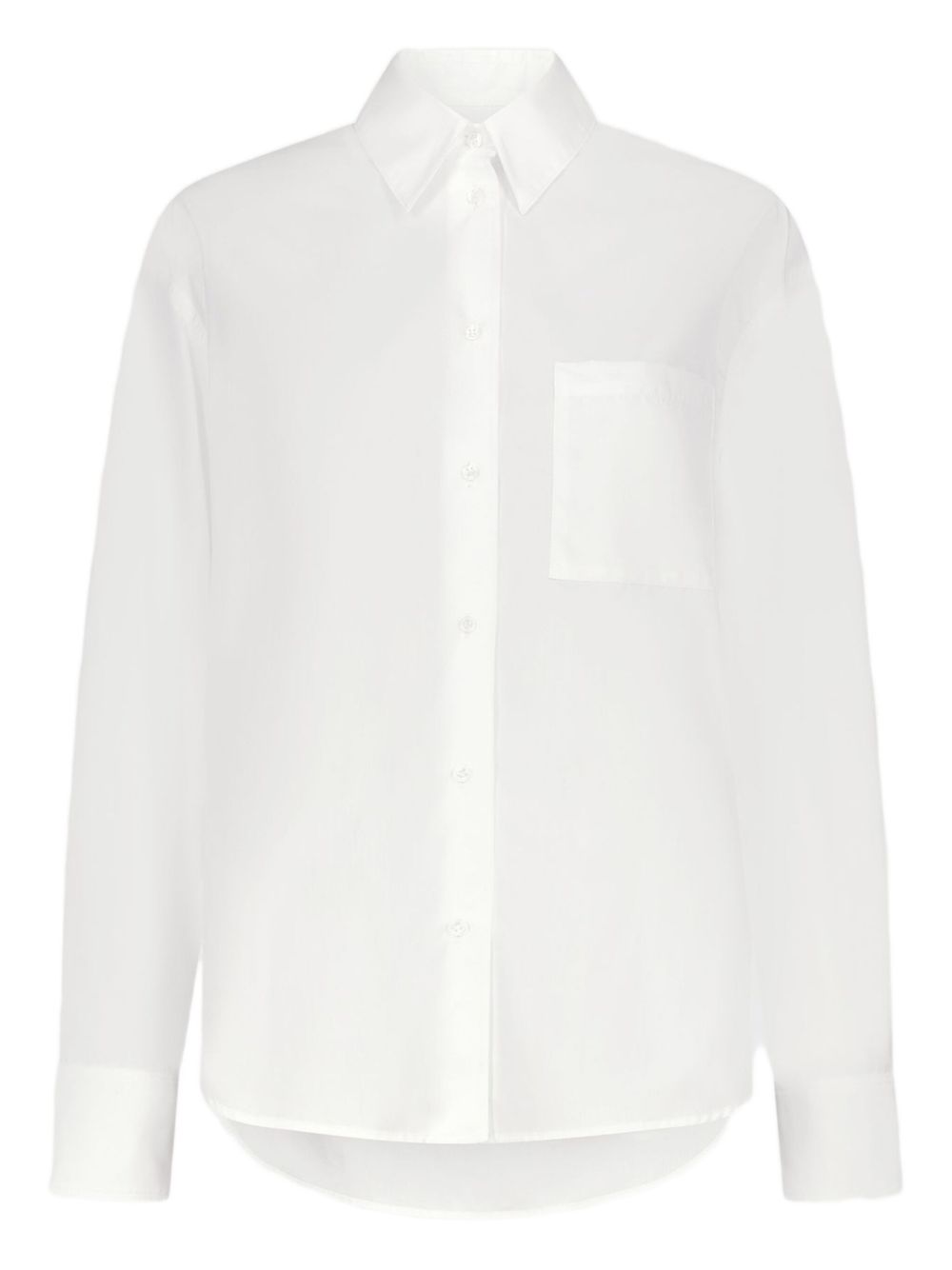 Camicia lee con ricamo in bianco Loulou de saison - donna 
